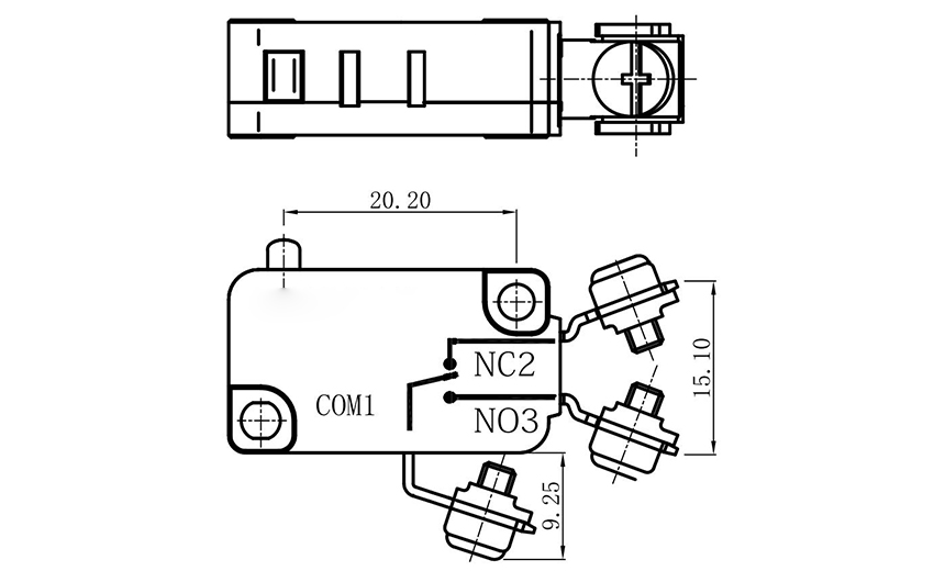 plunger micro limit switch