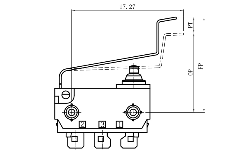 small waterproof switch type