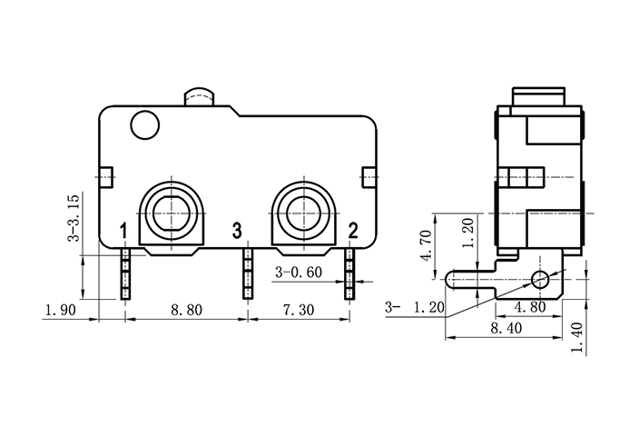 mini snap action switch